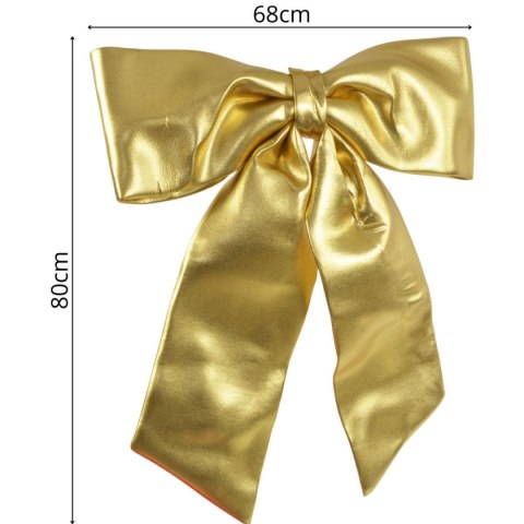 KOKARDA DEKORACYJNA JUMBO 68x80CM ZŁOTA