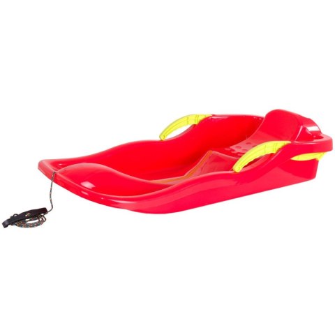 SANKI PLASTIKOWE Z HAMULCAMI RACE CZERWONE