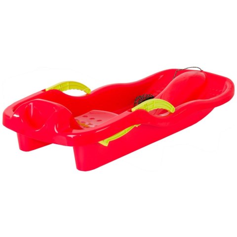 SANKI PLASTIKOWE Z HAMULCAMI RACE CZERWONE