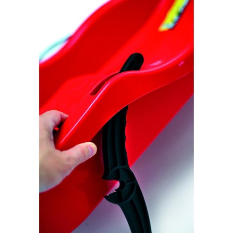 SANKI PLASTIKOWE Z HAMULCAMI RACE CZERWONE