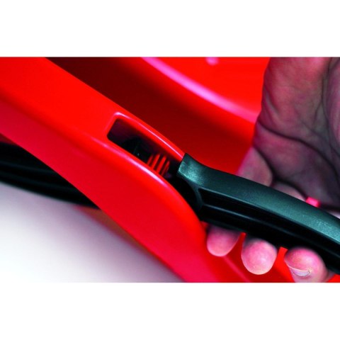 SANKI PLASTIKOWE Z HAMULCAMI RACE CZERWONE