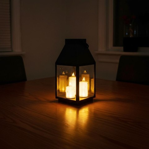 LATARNIA DEKORACYJNA Z 3 ŚWIECZKAMI