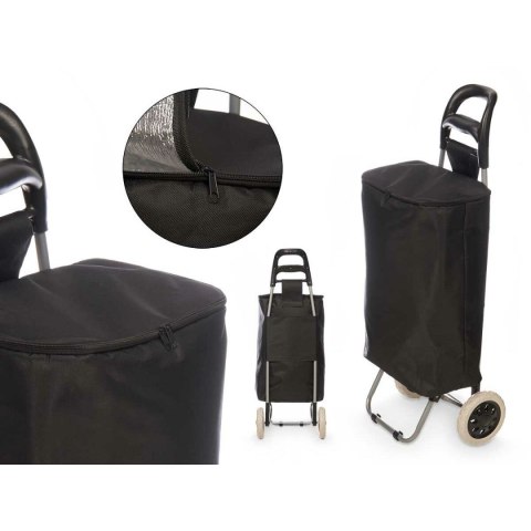 Wózek na Zakupy Kinvara Czarny 32 L 94 x 9 x 34,5 cm (6 Sztuk)