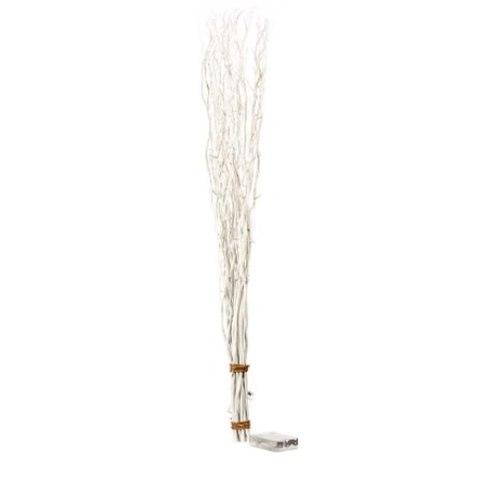 Bukieciki Gift Decor Biały Drewno 10 x 120 x 10 cm Światło LED (8 Sztuk)