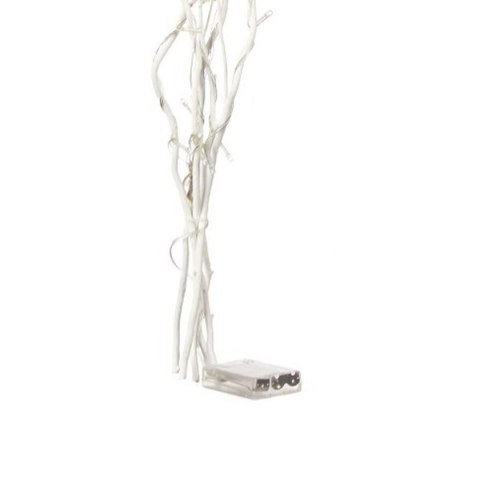 Bukieciki Gift Decor Biały Drewno 20 x 90 x 6 cm Światło LED (12 Sztuk)