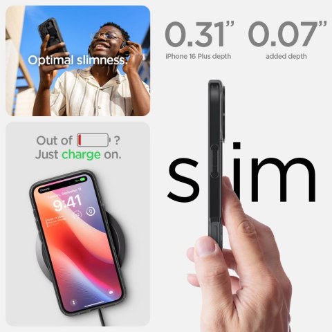 Etui ochronne na iPhone 16 Ultra Hybrid MagSafe Zero One - ciemnoszare