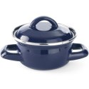 Garnek do zup i sosów z pokrywką niebieski 0,5 l - Hendi 625804