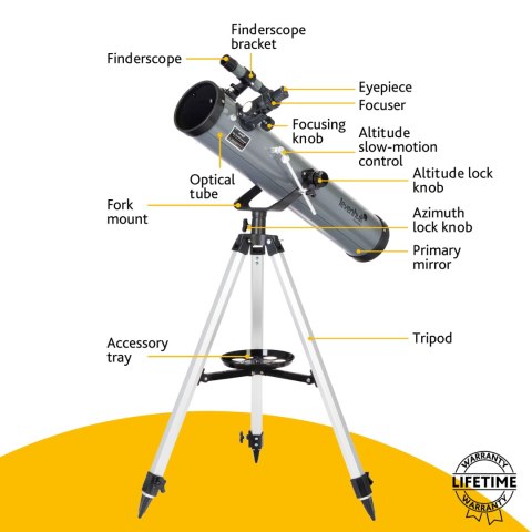 Teleskop Levenhuk Blitz 76 BASE