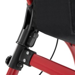 Chodzik rehabilitacyjny czerwony, składany, aluminiowy