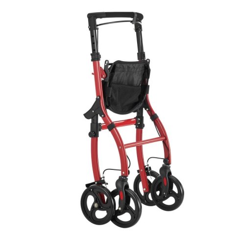 Chodzik rehabilitacyjny czerwony, składany, aluminiowy