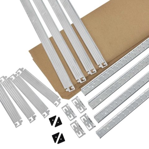 Metalowy regał Easy 2x 160x80x40 cm, 4 półki, 640 kg