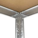 Regał narożny metalowy z półkami MDF 180x70x40 cm, 875 kg