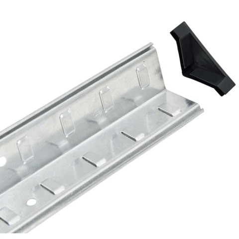 Regał narożny metalowy z półkami MDF 180x70x40 cm, 875 kg