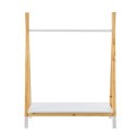 Stojak Heidy na ubrania dziecięce, drewno, półka, biały/nat.