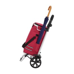 Wózek na zakupy, 3 w 1, składany, czerwony