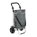 Wózek na zakupy, 3 w 1, składany, szary