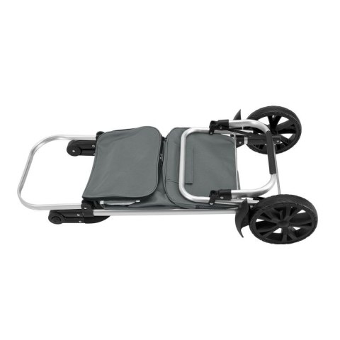 Wózek na zakupy, 3 w 1, składany, szary