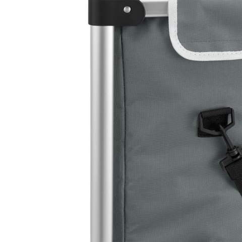 Wózek na zakupy, 3 w 1, składany, szary