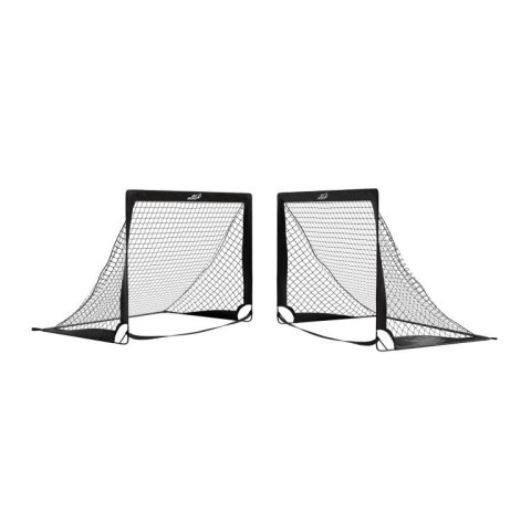 Zestaw 2 składanych bramek piłkarskich Goal Master 120x80 cm
