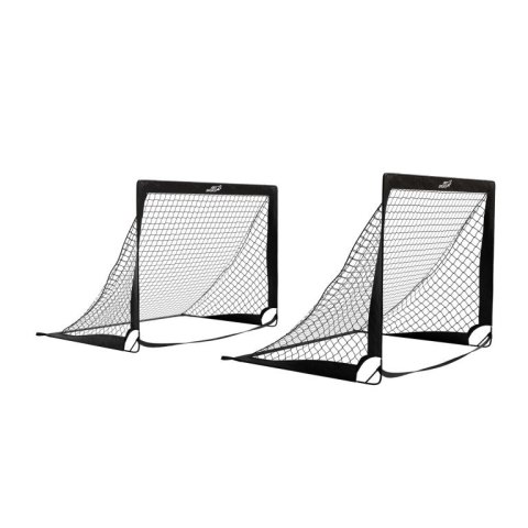 Zestaw 2 składanych bramek piłkarskich Goal Master 120x80 cm