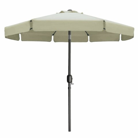 Marbueno Parasol Acero 8 Varillas D270 cm Poliester Beige Jardin, Piscina 10488