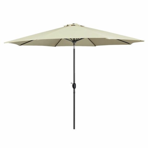 Marbueno Parasol Acero 8 Varillas D270 cm Poliester Beż Ogród, Basen, Taras 10483