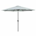 Marbueno Parasol Acero 8 Varillas D270 cm Poliester Blanco Jardín, Piscina 10484