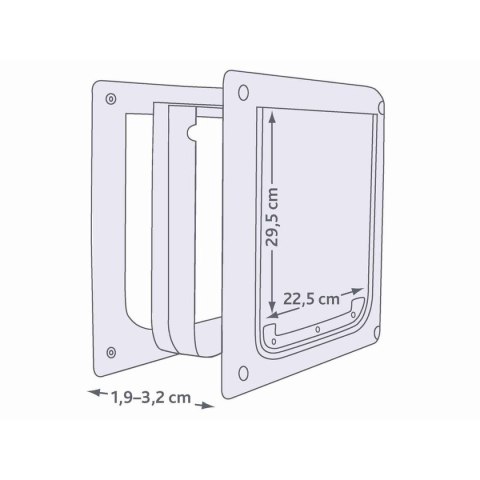 Budka dla Kota Trixie Biały Plastikowy 30 × 36 CM