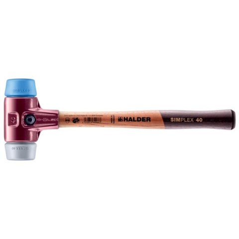 Młotek tworzywa sztucznego Halder Simplex Niebieski Szary TPE