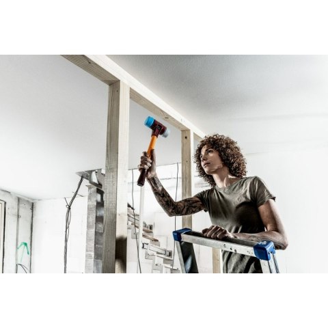 Młotek tworzywa sztucznego Halder Simplex Niebieski Szary TPE