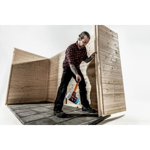 Młotek tworzywa sztucznego Halder Simplex Niebieski Szary TPE