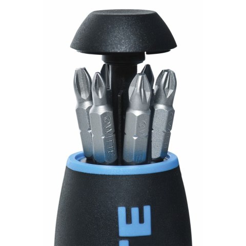 Wkrętak wielokońcówkowy WITTE PRO BITDRIVE Grzechotka