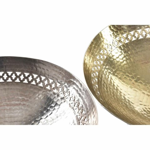 Dekoracja na Stół DKD Home Decor Miedź Złoty Aluminium 34 x 34 x 20 cm (2 Sztuk)