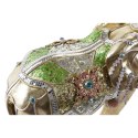 Figurka Dekoracyjna DKD Home Decor Słoń Złoty Żywica Wielokolorowy (45,5 x 20 x 35 cm) (2 Sztuk)