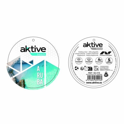 Fotel plażowy Aktive 64 x 63 x 43 cm Celeste