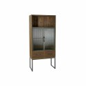 Szafa DKD Home Decor Czarny Drewno Metal Szkło (70 x 34.5 x 160 cm)