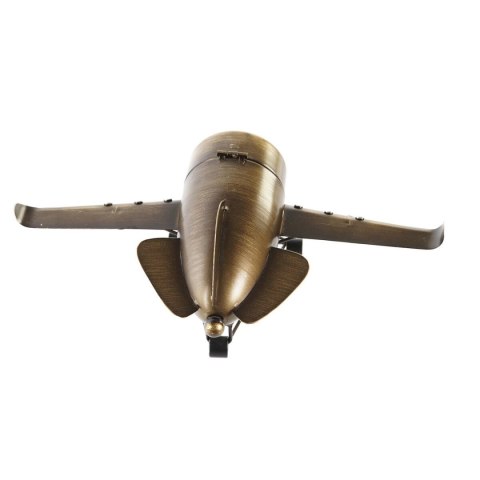 Stolné hodiny DKD Home Decor Złoty Srebrzysty Samolot (2 Sztuk)