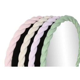 Lustro ścienne Home ESPRIT Biały Kolor Zielony Różowy Liliowy 44 x 3 x 44 cm (4 Sztuk)