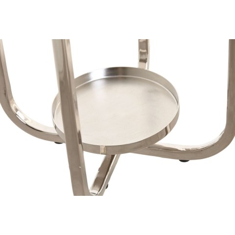 Świeczniki Home ESPRIT Srebrzysty Szkło Stal 21 x 21 x 49 cm