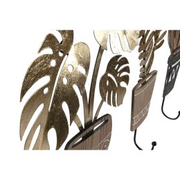 Wieszak ścienny Home ESPRIT Naturalny Metal Drewno MDF 16 x 4 x 30 cm (4 Sztuk)