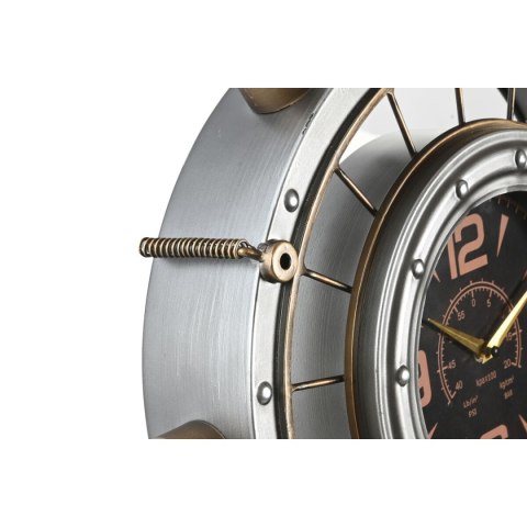 Zegar Ścienny Home ESPRIT Złoty Srebrzysty Żelazo Vintage 48 x 11 x 44,5 cm