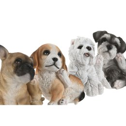 Figurka Dekoracyjna Home ESPRIT Wielokolorowy Pies 13,5 X 12 X 17 CM (4 Sztuk)