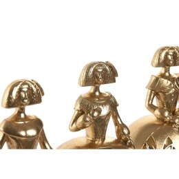 Figurka Dekoracyjna Home ESPRIT Złoty 20,5 X 13 X 25 CM (3 Sztuk)