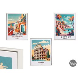 Płótno Gift Decor Miasto 40 x 3 x 50 cm (6 Sztuk)