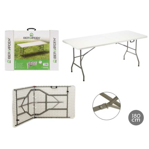 Składany stolik Ibergarden Biały Szary 180 x 70 x 174 cm