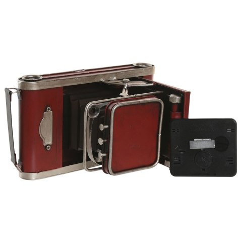 Stolné hodiny Home ESPRIT Czarny Kasztanowy Aparat fotograficzny Vintage (2 Sztuk)