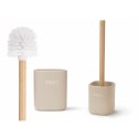 Szczotka toaletowa Berilo Biały Beżowy Drewno Polyresin 9,6 x 37 x 9,5 cm (6 Sztuk)