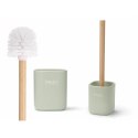 Szczotka toaletowa Berilo Biały Kolor Zielony Drewno Polyresin 9,6 x 37 x 9,5 cm (6 Sztuk)