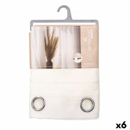 Zasłona Gift Decor Biały 140 x 260 cm (6 Sztuk)