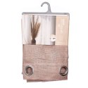Zasłona Gift Decor Brązowy 140 x 260 cm (6 Sztuk)